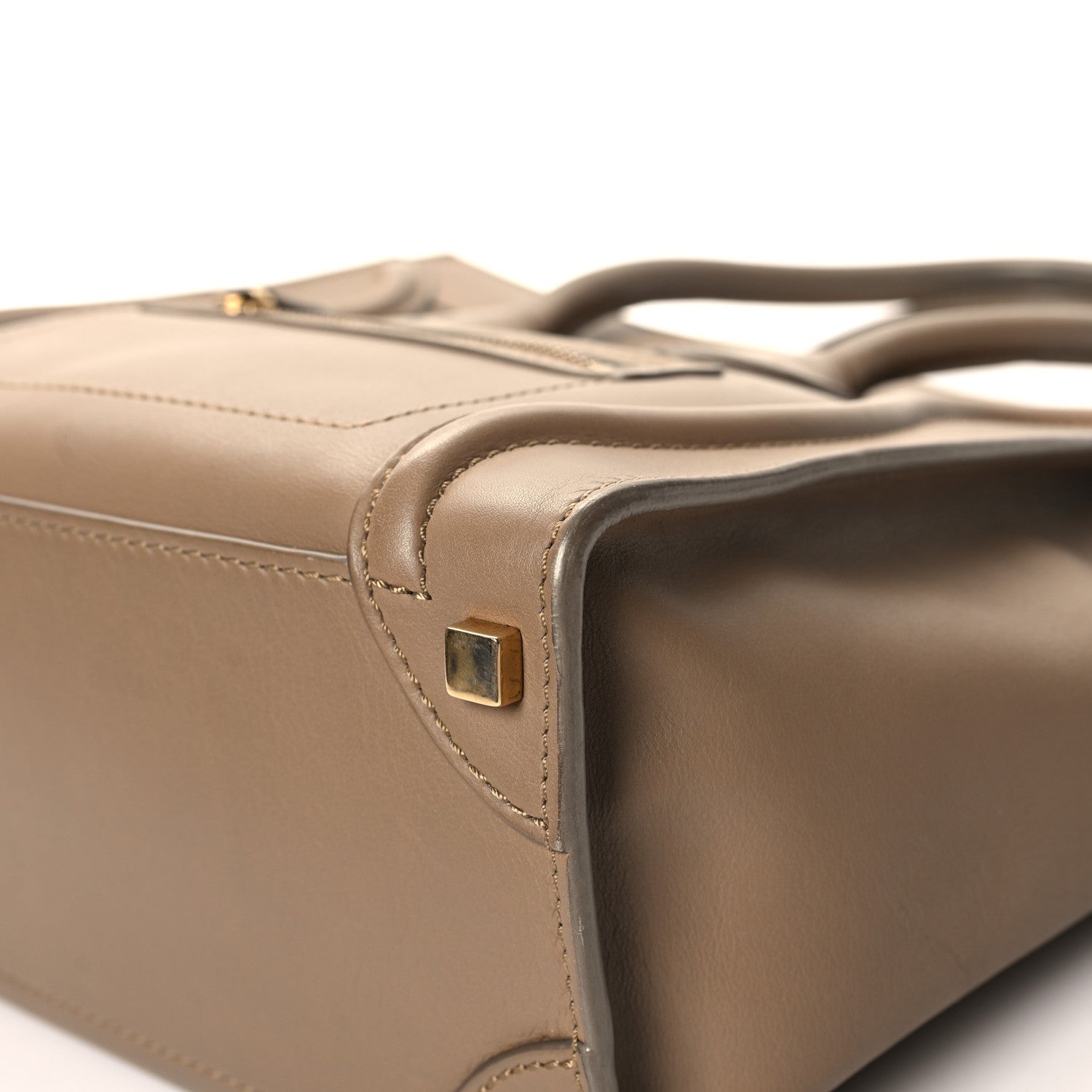 Celine Smooth Calfskin Interstice Micro Luggage Light Taupe 9 of 14
