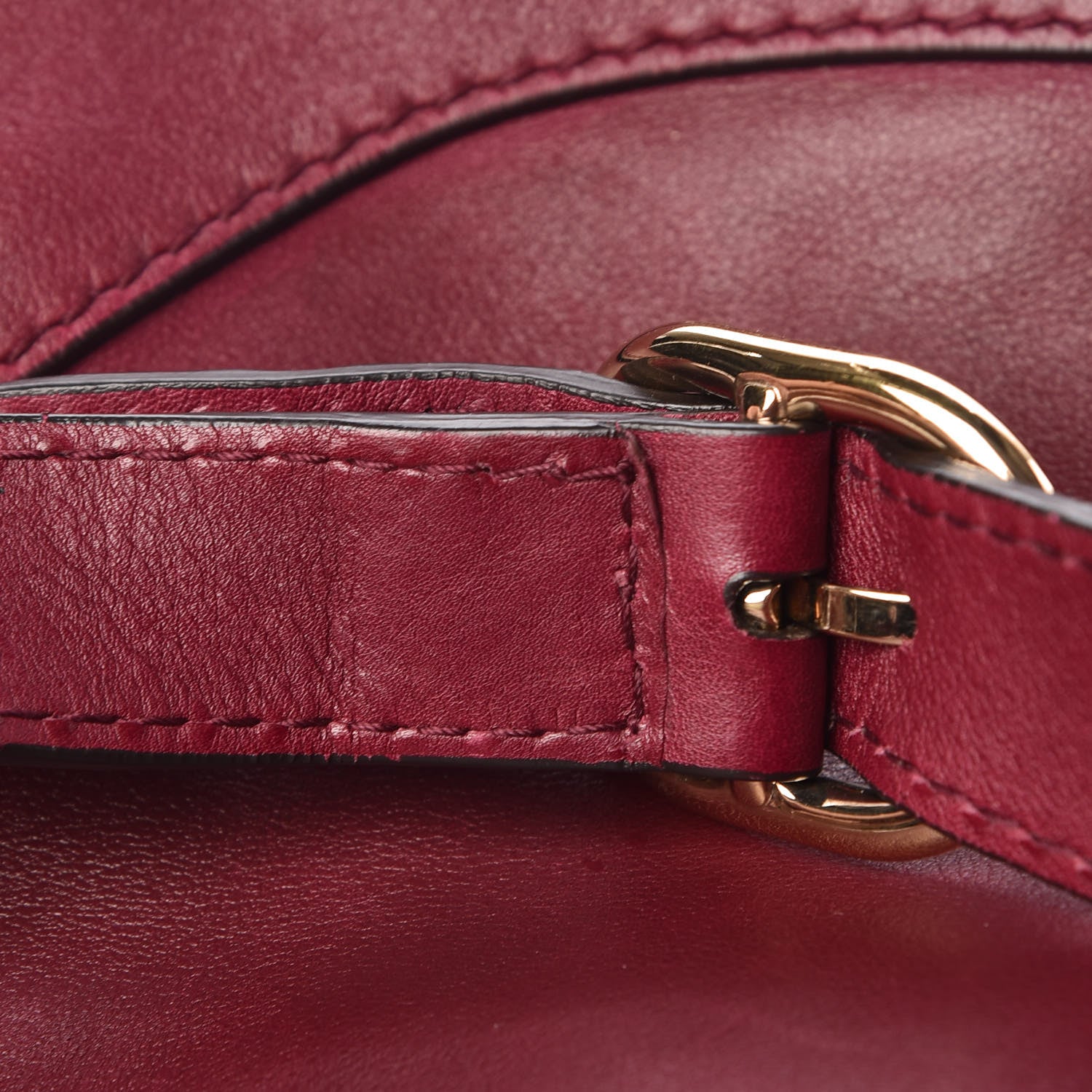 Gucci Calfskin Medium Jackie Shoulder Bag Burgundy 10 of 17