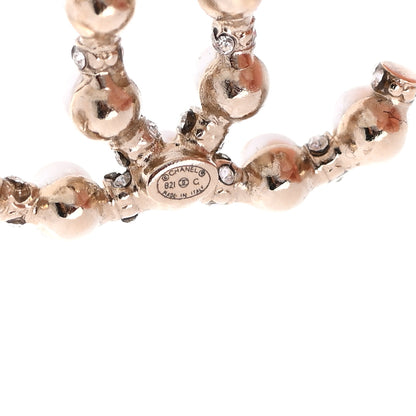 Chanel Pearl CC Earrings Gold 4 of 5