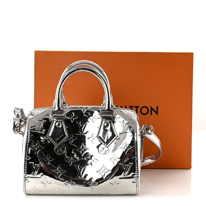 Louis Vuitton Monogram Miroir Speedy Bandouliere 20 Silver 10 of 10