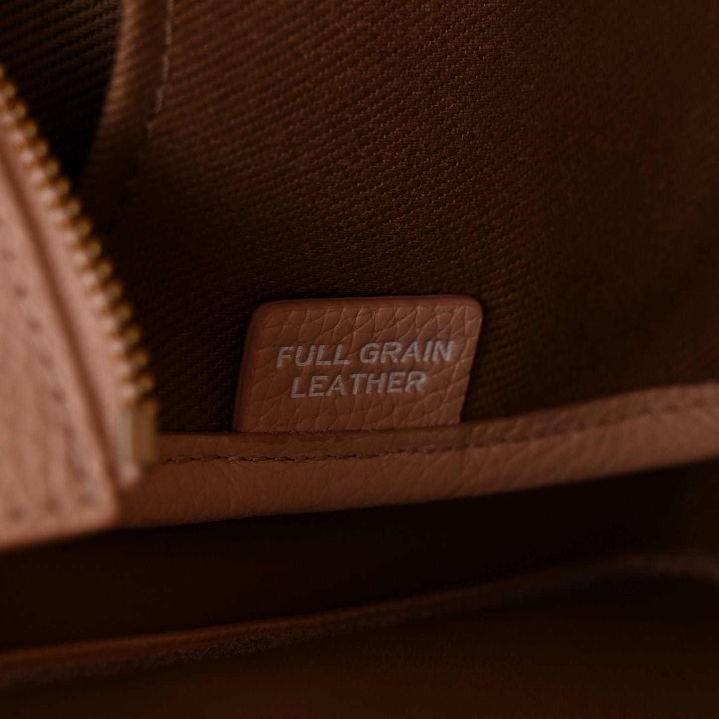Grained Calfskin The Tote Bag Rose Dust