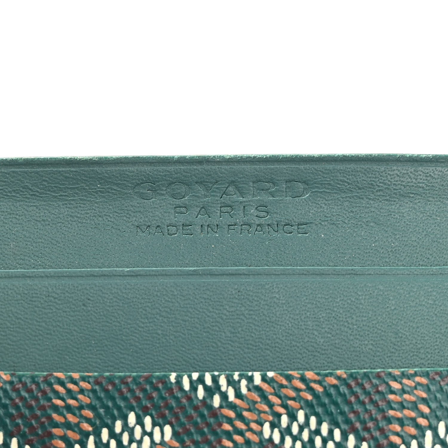 Goyard Goyardine Saint Sulpice Card Holder Green 6 of 7