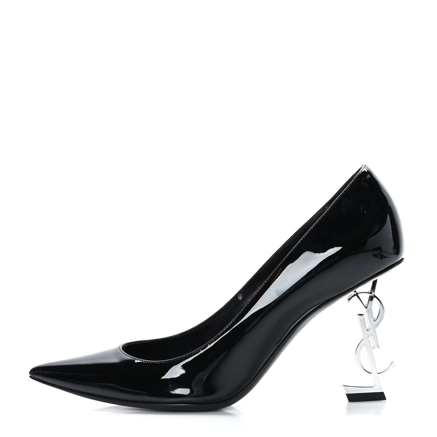 Saint Laurent Patent Calfskin Opyum 85 Pumps 37.5 Black 1 of 8