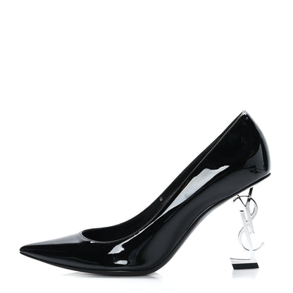 Saint Laurent Patent Calfskin Opyum 85 Pumps 37.5 Black 1 of 8