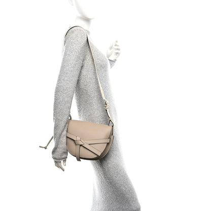 Loewe Soft Calfskin Jacquard Small Gate Crossbody Bag Sand 2 of 11
