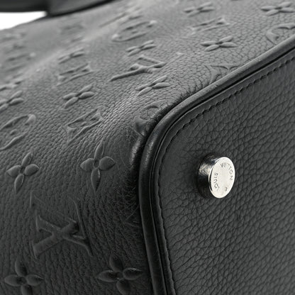 Louis Vuitton Calfskin Monogram Embossed Revelation Lockit PM Black 12 of 13