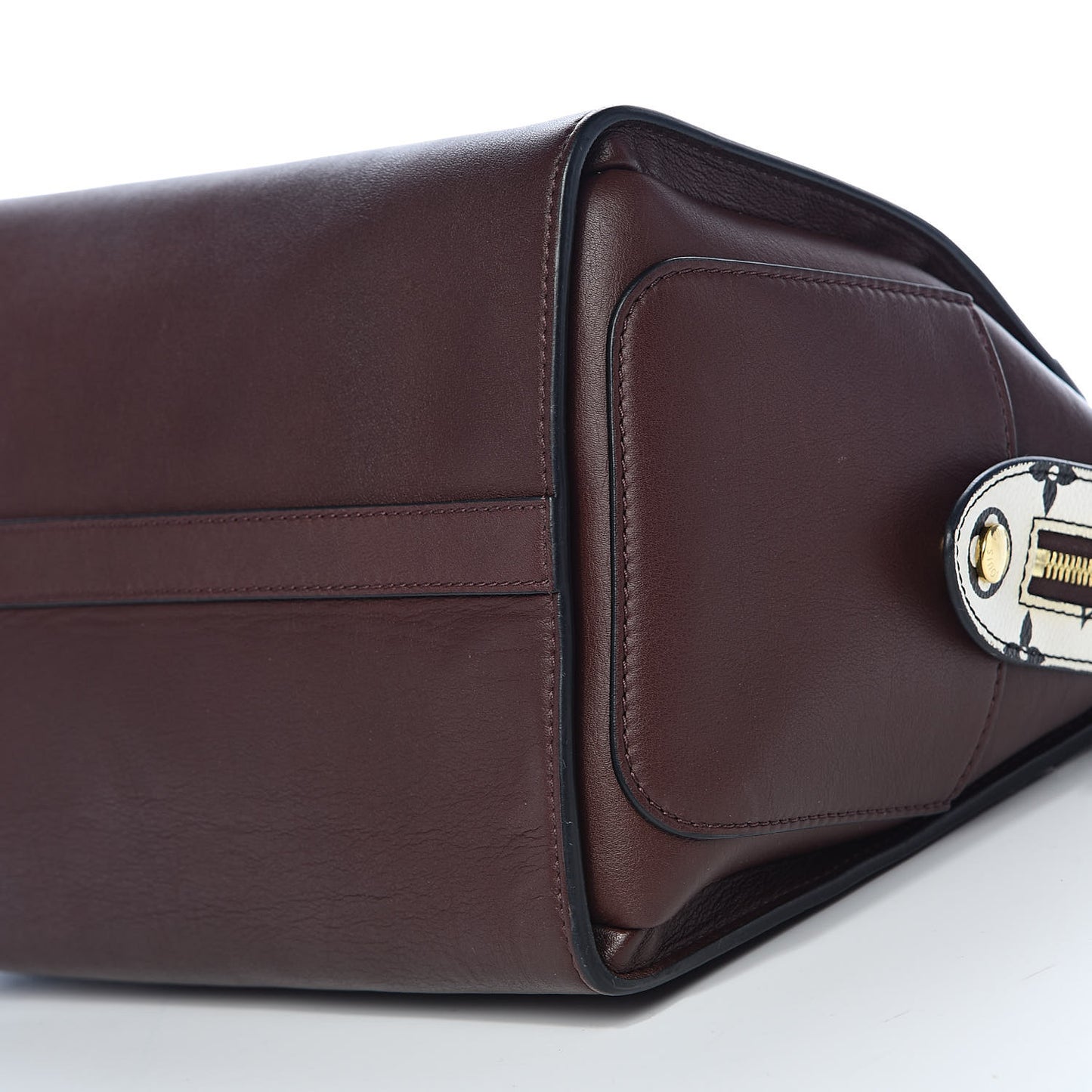Calfskin Colored Monogram Speedy Amazon MM Chocolat White