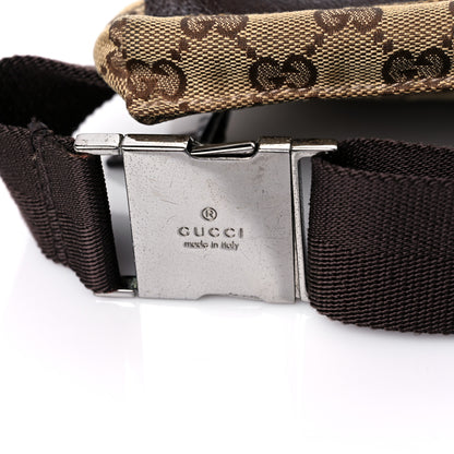 Gucci GG Monogram Double Pocket Belt Bag Dark Brown 18 of 19