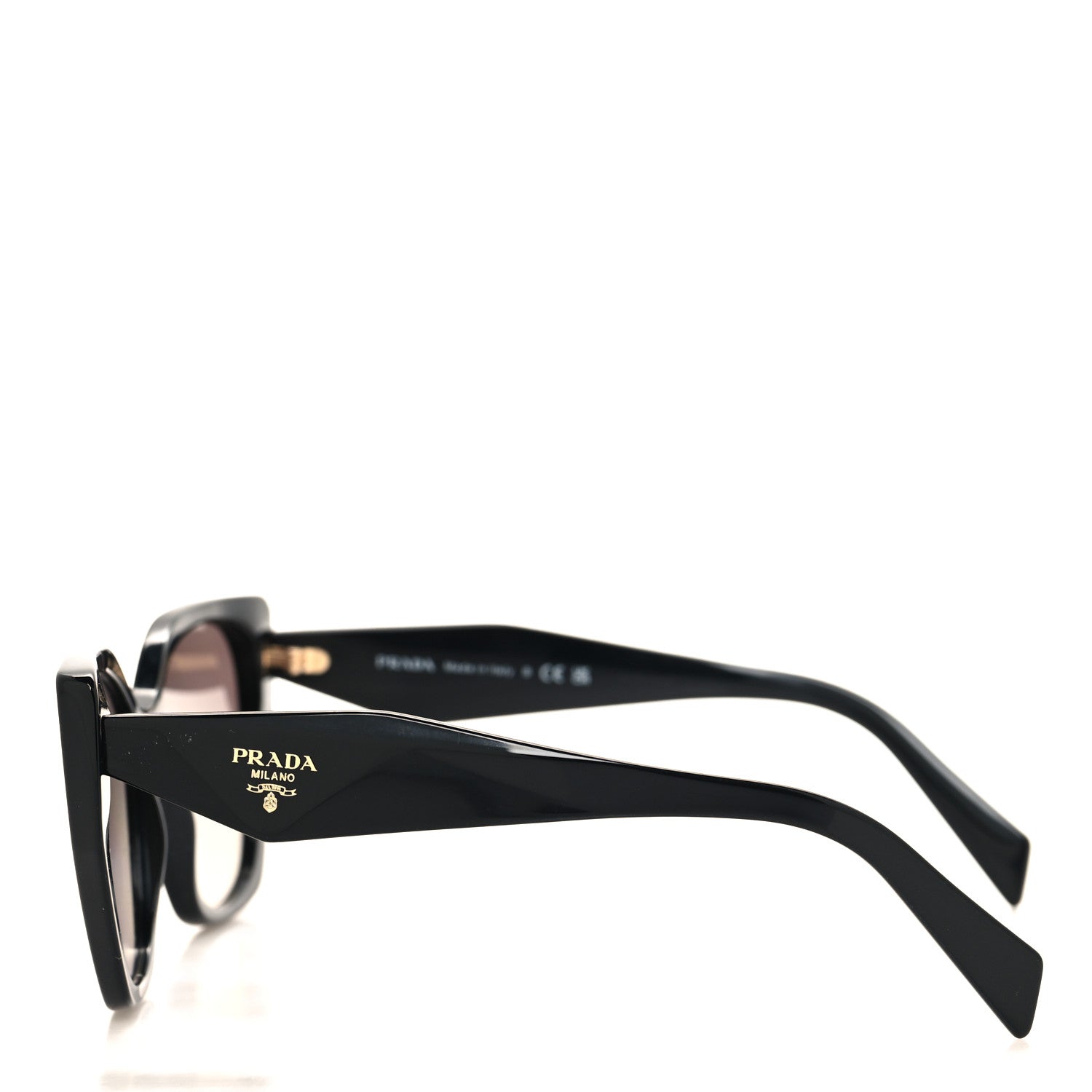 Prada Acetate Symbole Sunglasses SPR 19Z Black 3 of 7