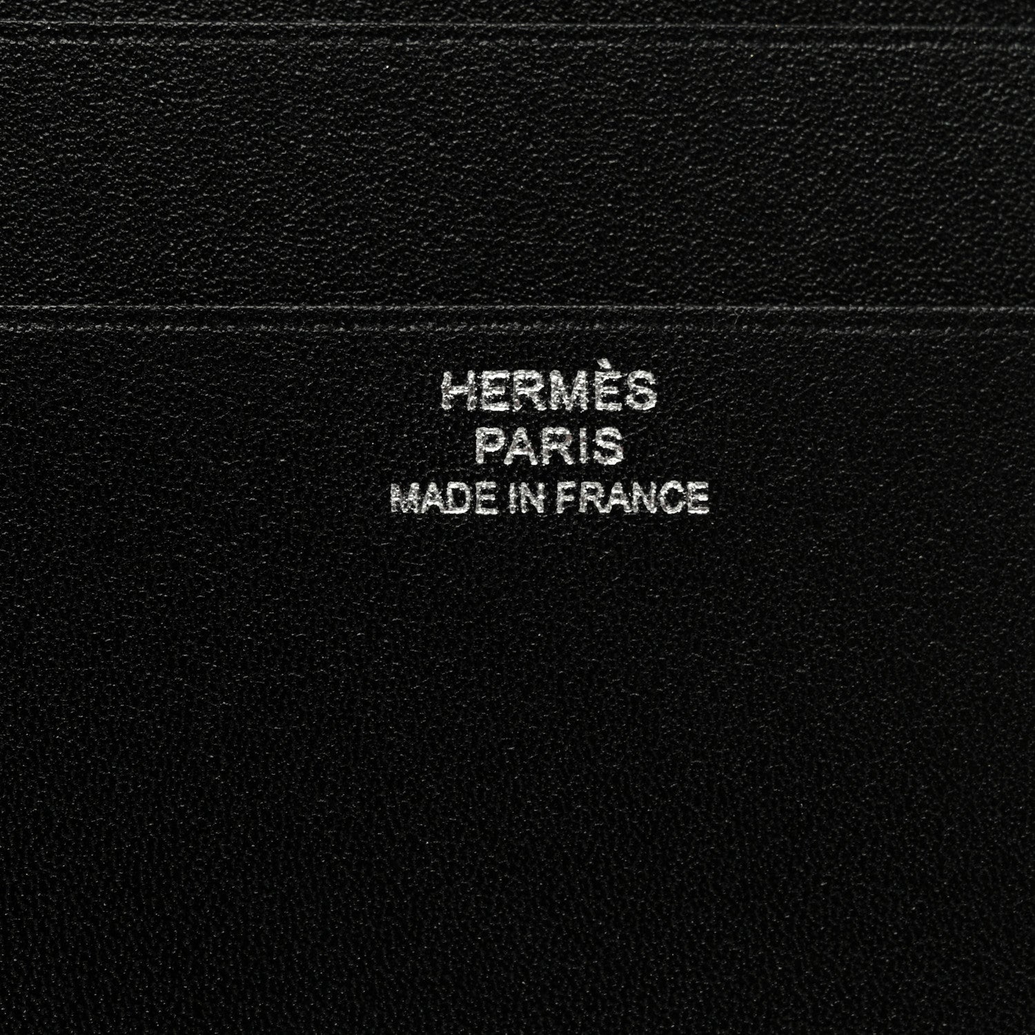 Hermes Villandry Calfskin City 8CC Card Holder Black 6 of 7