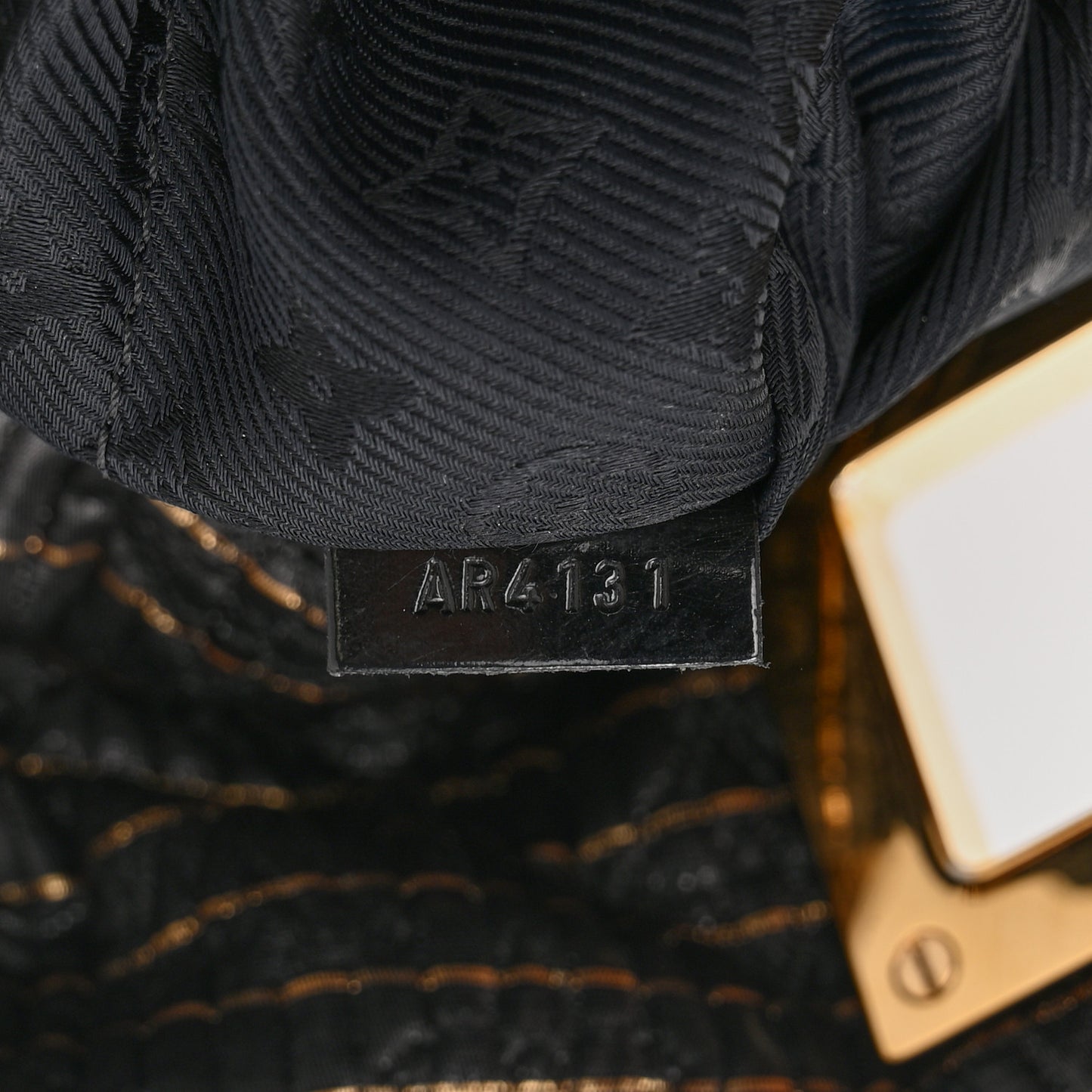 Jacquard Quilted Monogram Altair Clutch Bronze