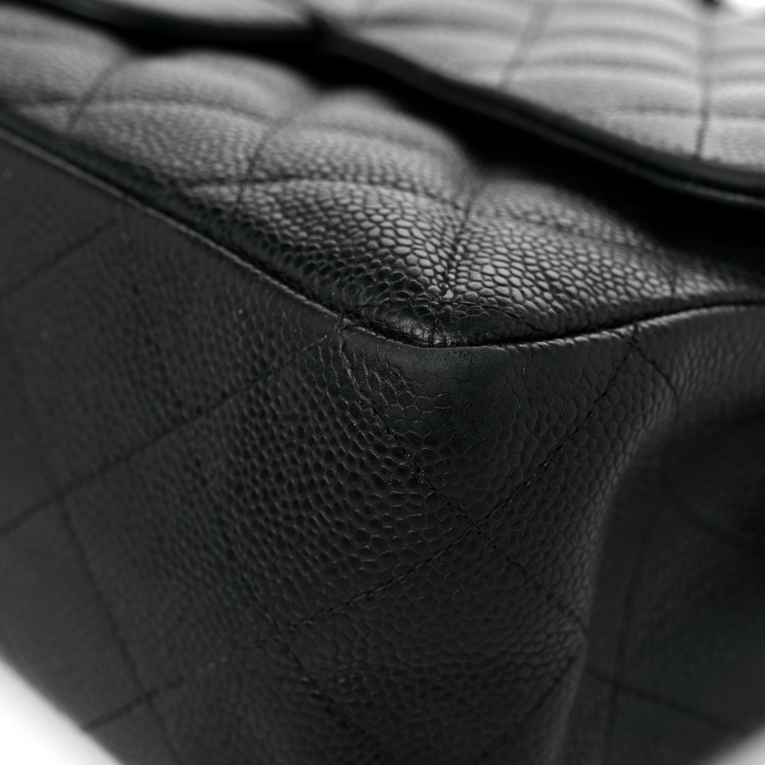 Chanel Caviar Quilted Jumbo Double Flap Black 9 of 17