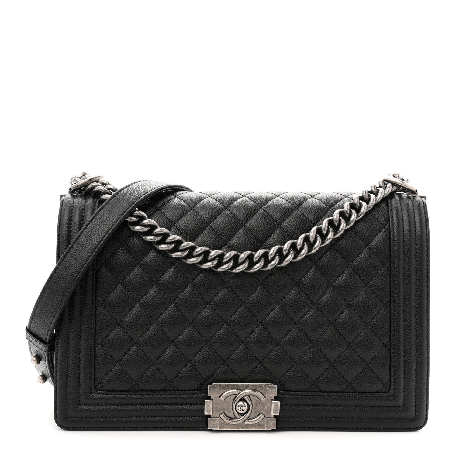 Chanel Caviar Quilted New Medium Boy Flap Black 1 of 10