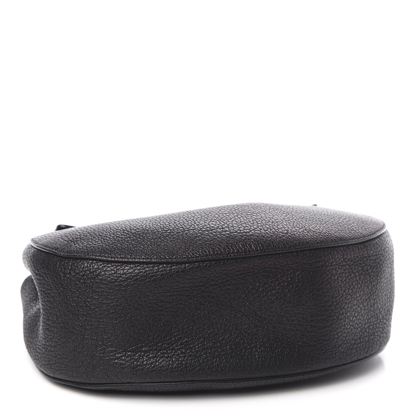 Grained Lambskin Large Drew Shoulder Bag Black