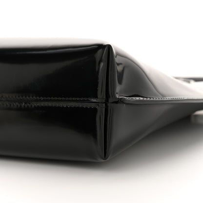Saint Laurent Patent Calfskin Suzanne Shopping Tote Black 10 of 11