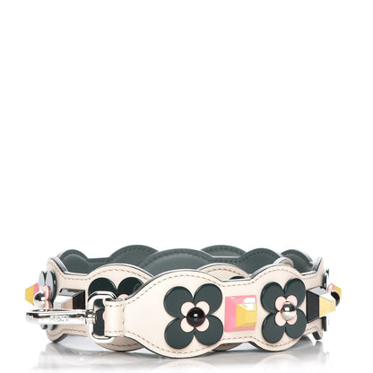 Fendi Vitello Dolce Plexiglass Flowerland Studded Strap You Camelia Multicolor 1 of 4