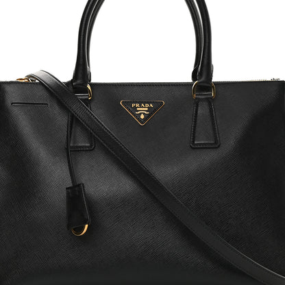Prada Saffiano Medium Galleria Double Zip Tote Black 11 of 18