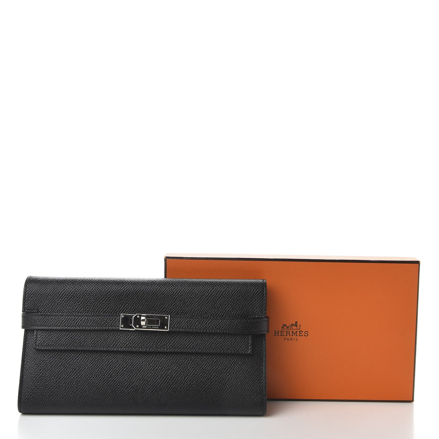 Epsom Kelly Longue Wallet Black