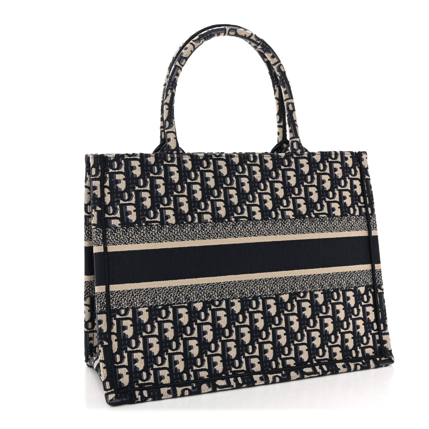 Oblique Medium Book Tote Blue Multicolor