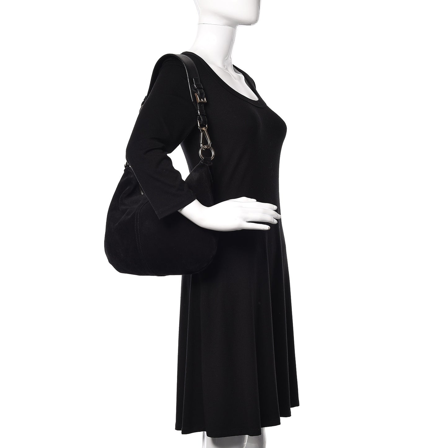 Scamosciato Suede Hobo Black