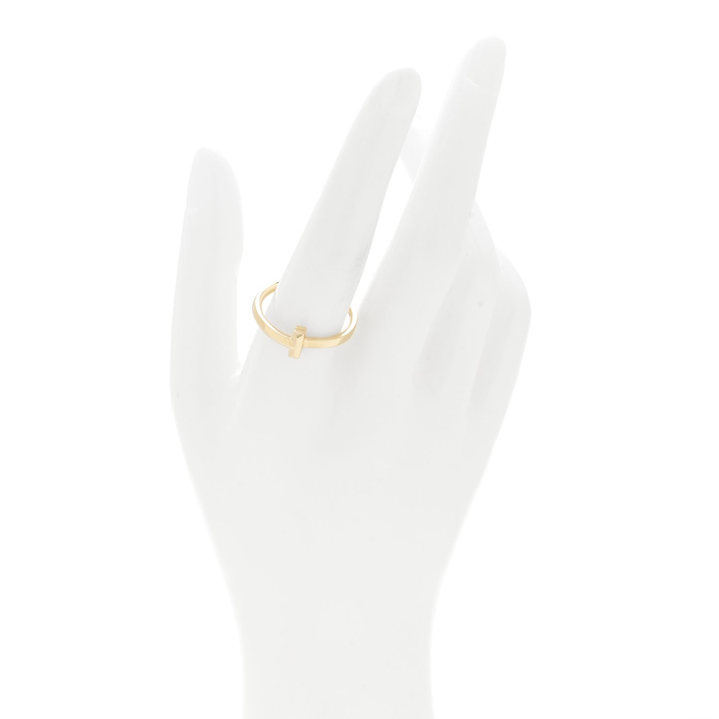 18K Yellow Gold T T1 Ring 61 9.5