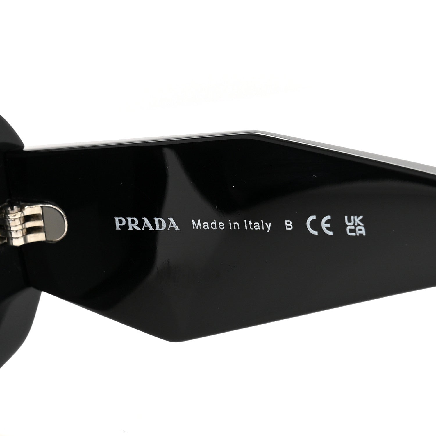 Prada Acetate Symbole Sunglasses SPR 17W Black 5 of 8