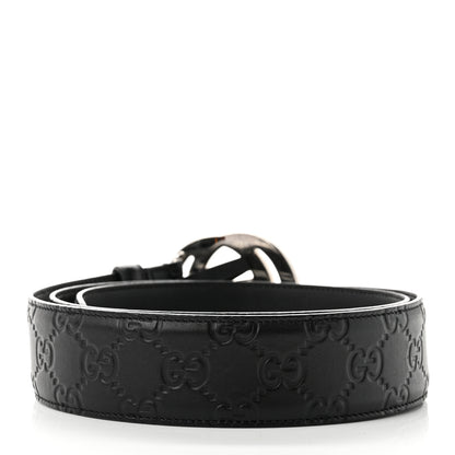 Gucci Guccissima Signature Interlocking G 40mm Belt 95 38 Black 2 of 5