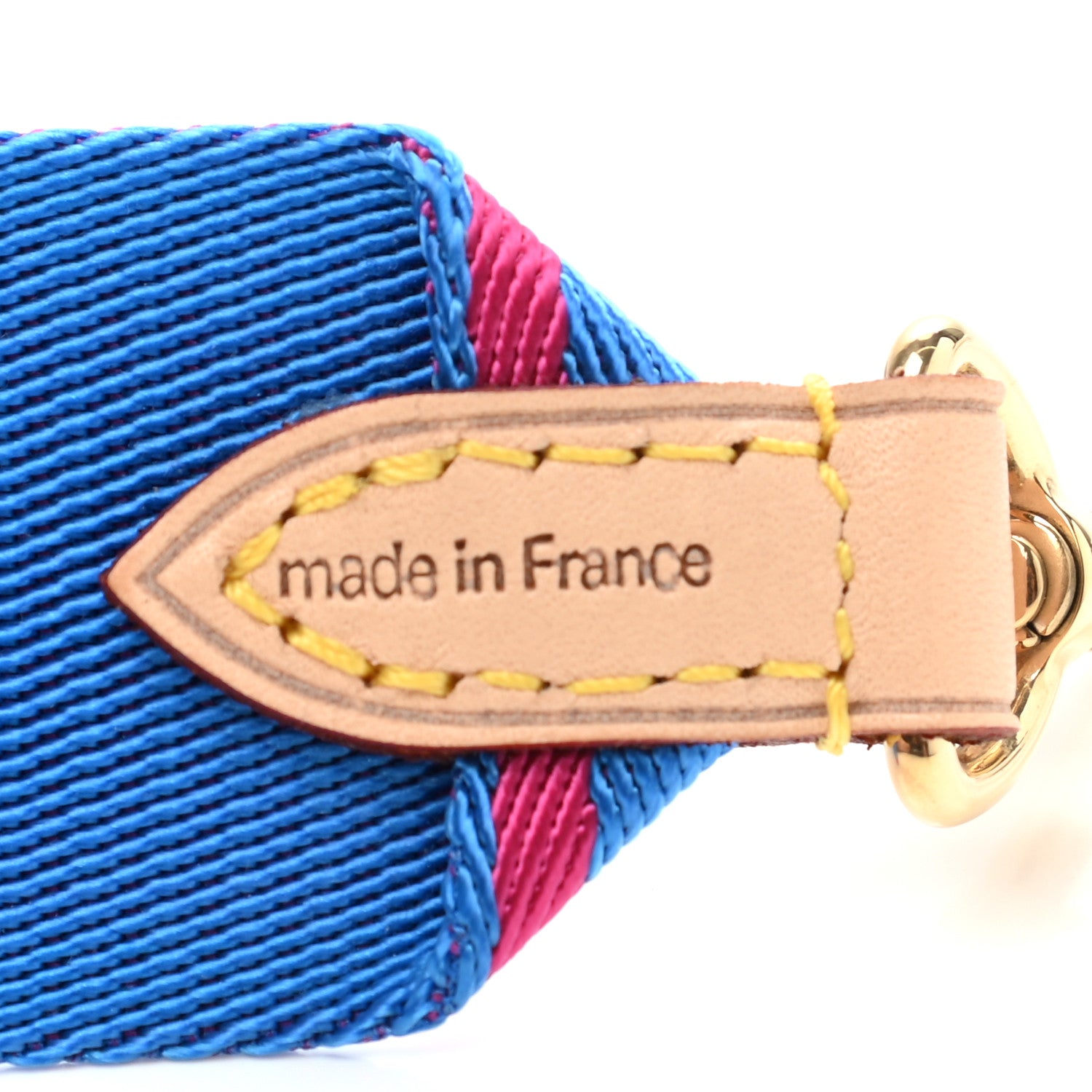 Louis Vuitton Nylon Bandouliere Shoulder Strap Blue Magenta 3 of 4