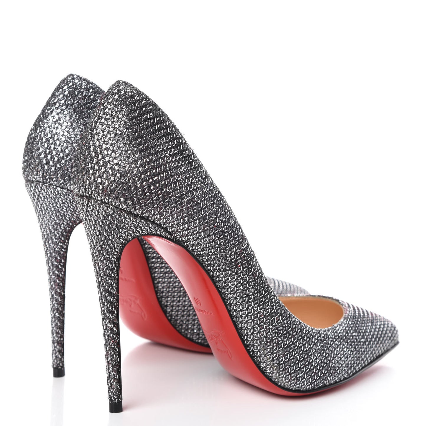Glitter Diams Pigalle Follies 100 Pumps 40 Antic Silver