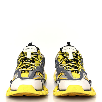 Balenciaga Mesh Nylon Mens Track Sneakers 44 Yellow Black White 2 of 7