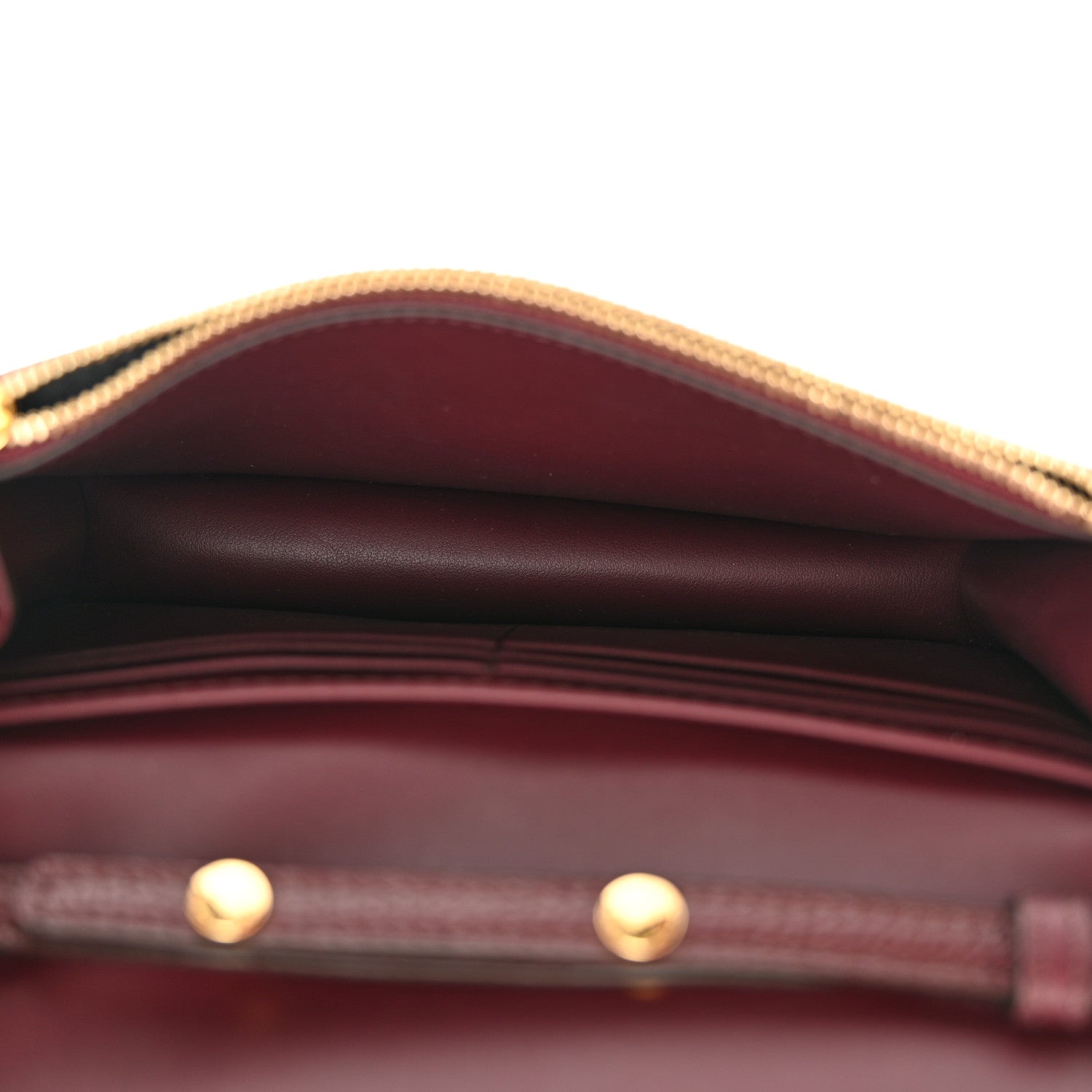Burberry Grained Calfskin House Check Tartan Mix Hampshire Wallet On Chain Burgundy 5 of 11