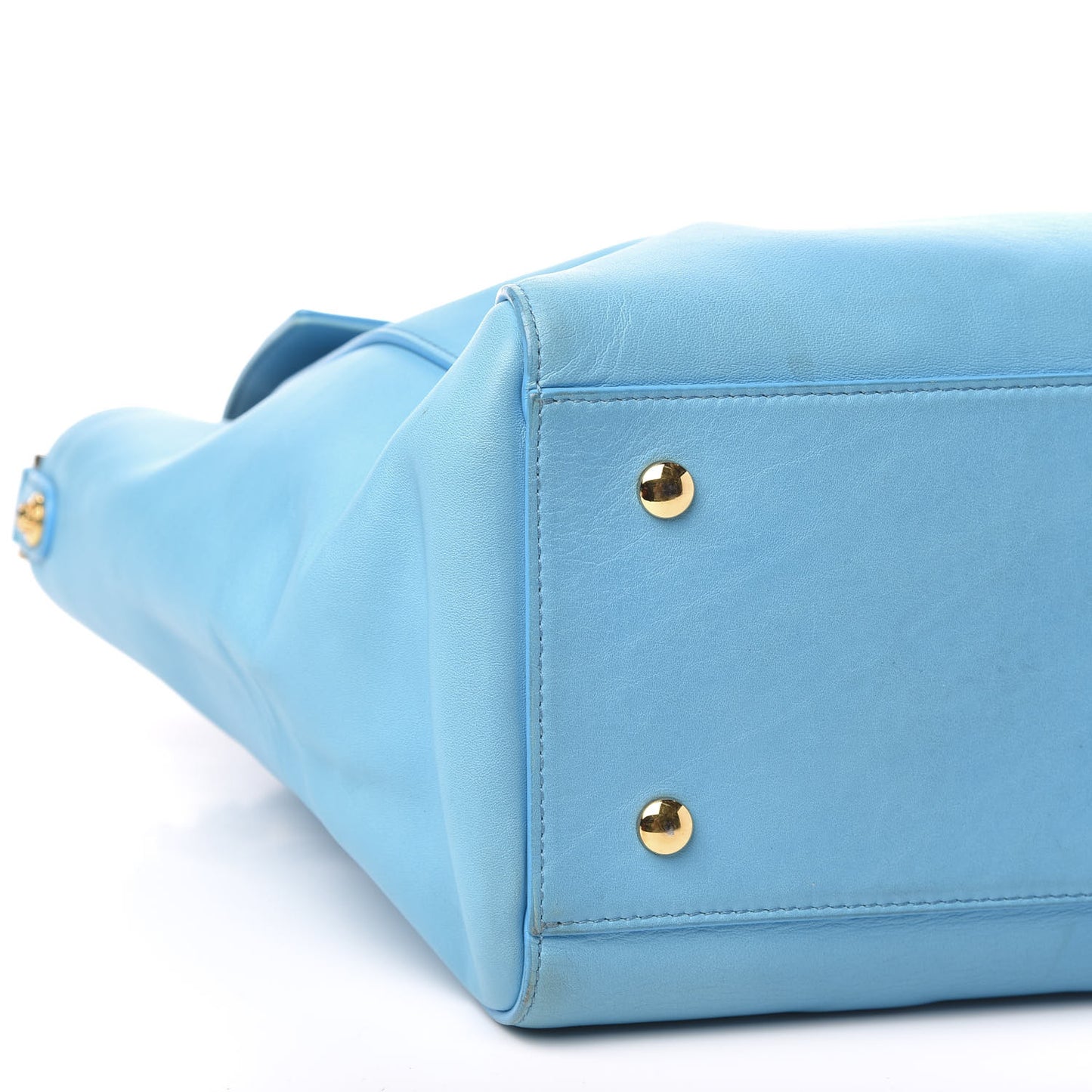 Calfskin Large Signature Satchel Blue