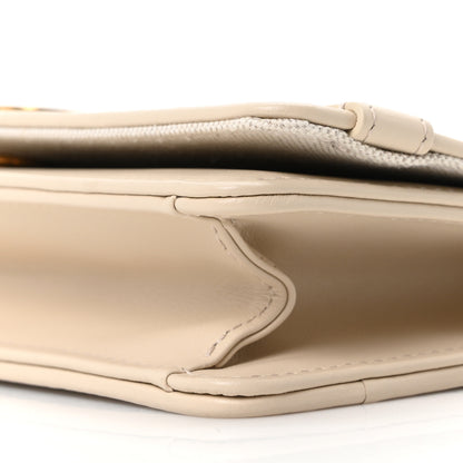 Christian Dior Oblique Chambray 30 Montaigne Cigale Pouch With Chain Blue Light Biscuit 19 of 21