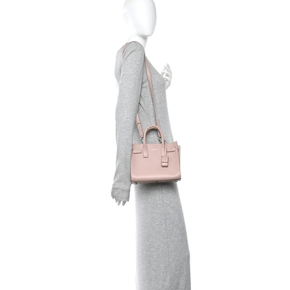 Saint Laurent Grained Calfskin Nano Sac De Jour Pale Blush 2 of 15