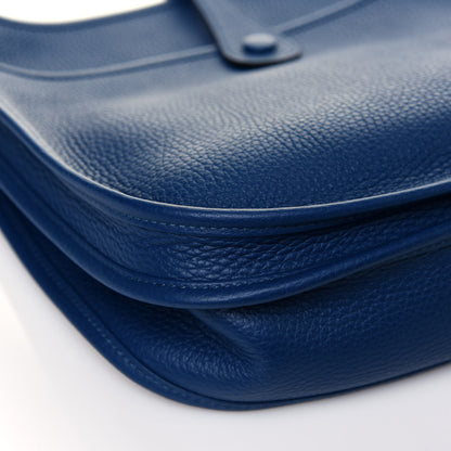 Hermes Taurillon Clemence Evelyne III PM Deep Blue 9 of 10