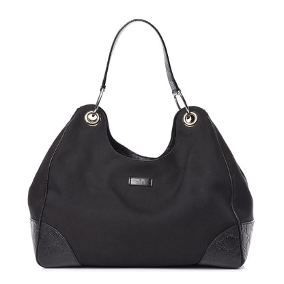 Gucci Canvas Guccissima Hobo Black 1 of 16