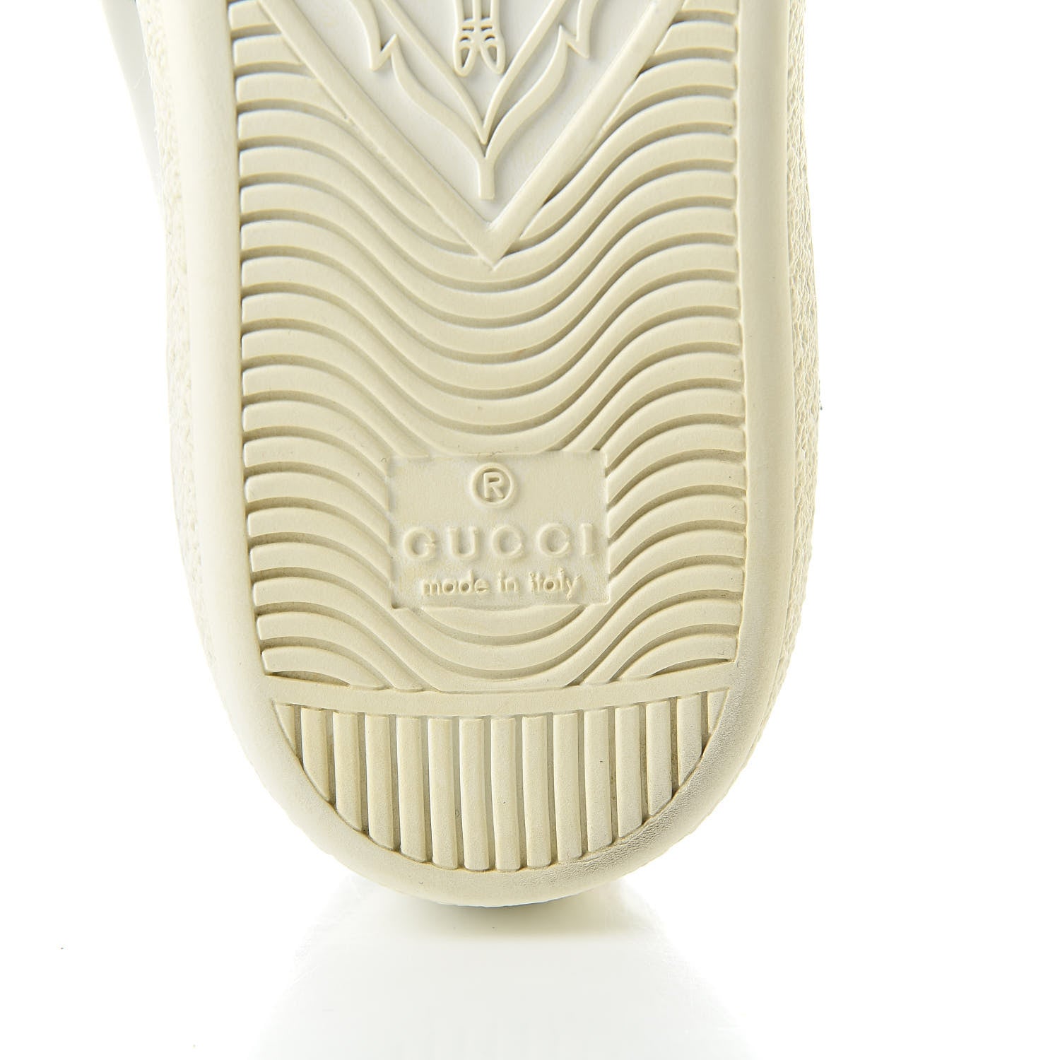 Gucci Calfskin Web Floral Embroidered Womens Ace Sneakers 35.5 White 10 of 11