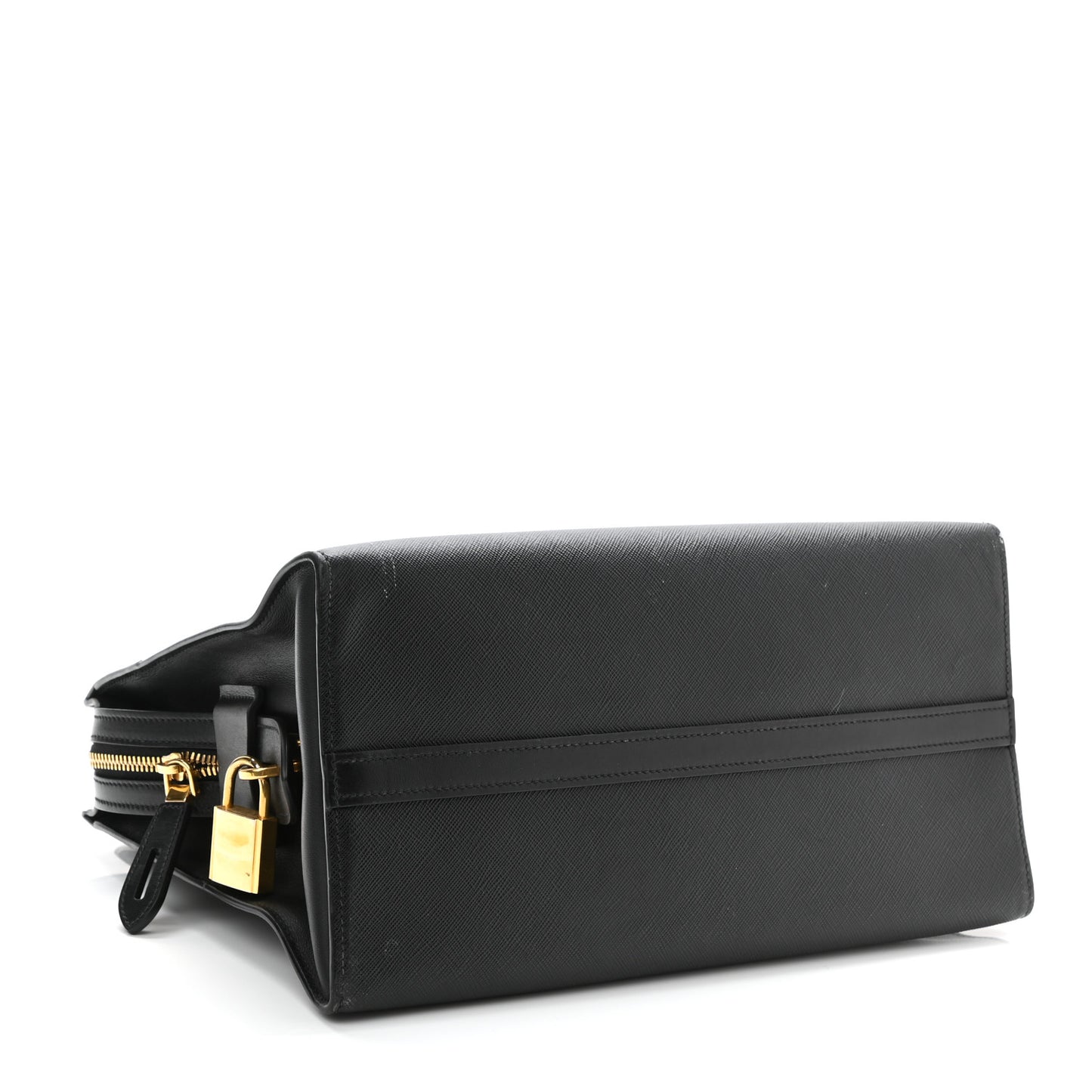 Saffiano City Calfskin Esplanade Tote Black
