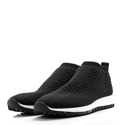 Jimmy Choo Lurex Snake Knit Norway Sneakers 37 Black 3 of 8