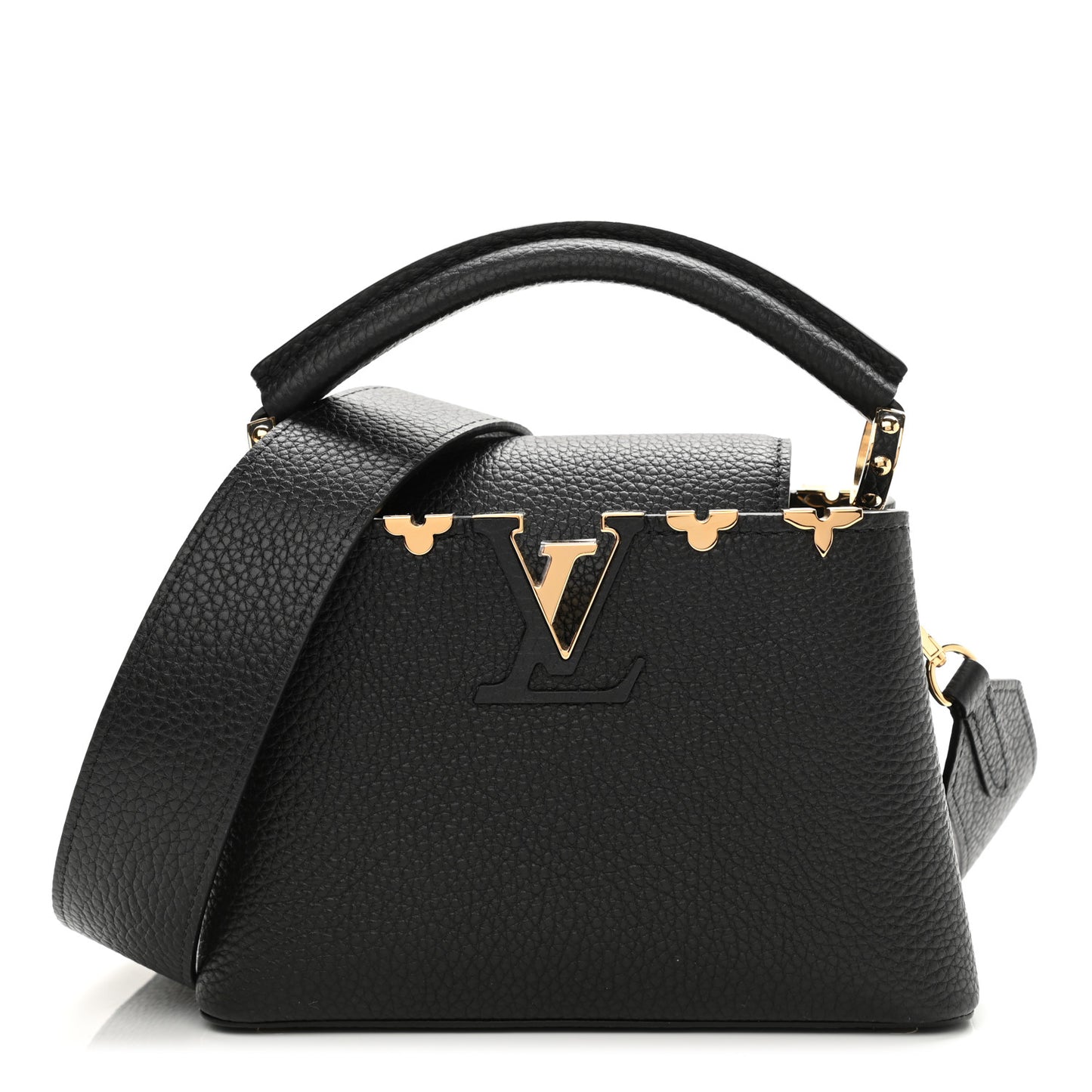 Taurillon Embellished Flower Crown Capucines Mini Black
