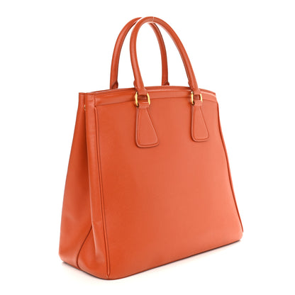 Prada Saffiano Lux Parabole Tote Papaya 2 of 11
