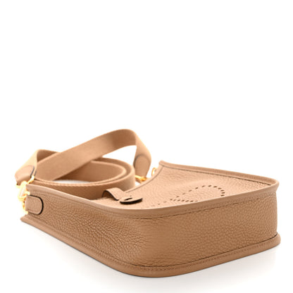 Hermes Taurillon Clemence Amazone Evelyne TPM Chai 4 of 11