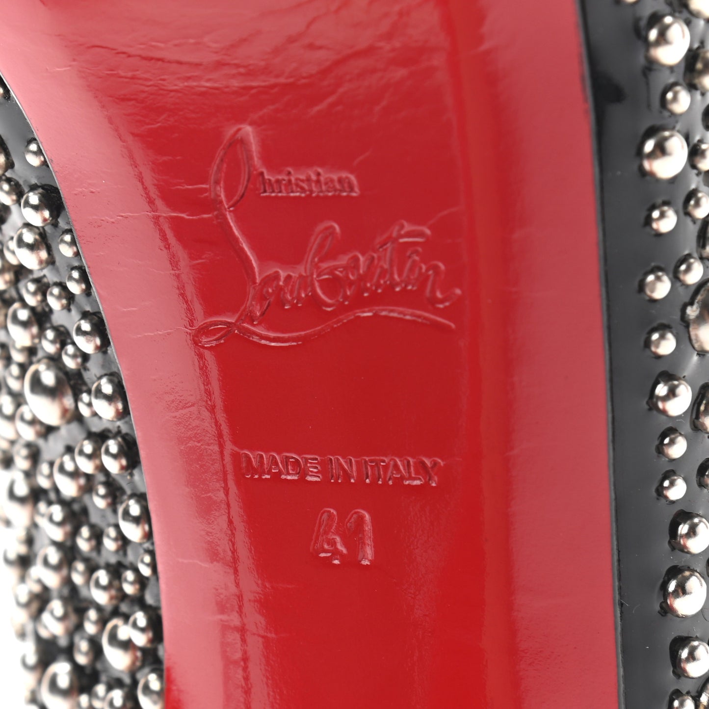 Patent Stud Star Prive 120 Pumps 41 Black