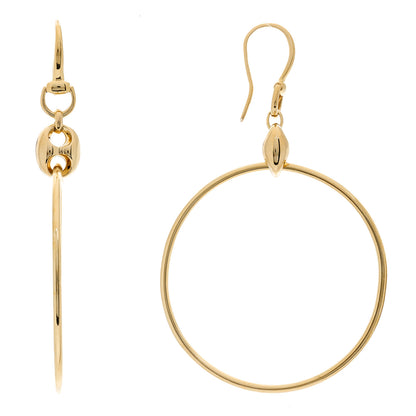 Gucci 18K Yellow Gold Marina Hoop Earrings 1 of 5