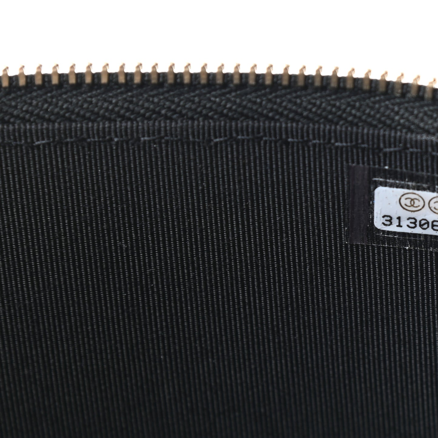 Lambskin Camellia Embossed Small Vanity Case With Chain Black