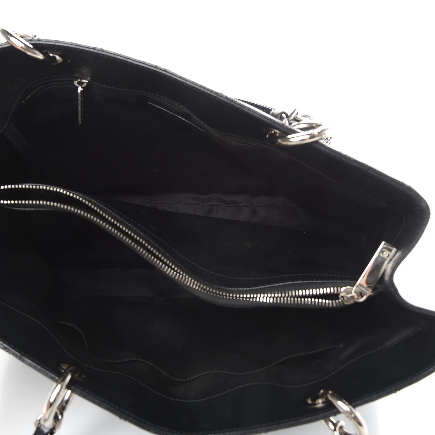 Caviar Quilted Grand Shopping Tote GST Black