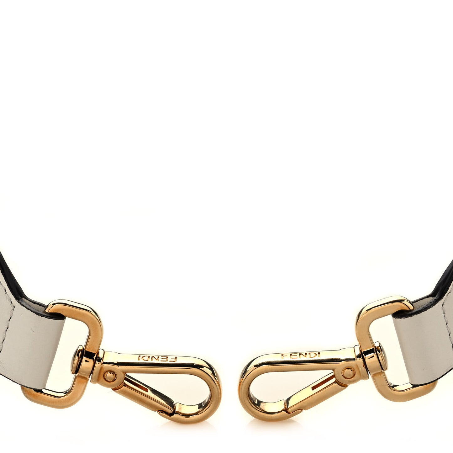 Ribbon Vitello Seta FF 1974 Adjustable Strap You Ardesia Pietra White Ice