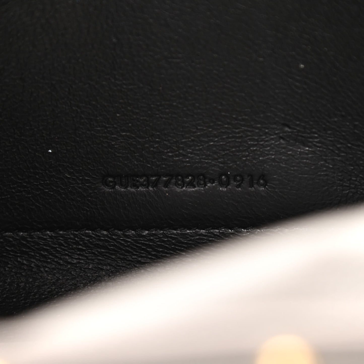 Grain De Poudre Matelasse Chevron Monogram Chain Wallet Oyster Grey