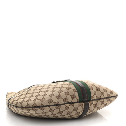 Gucci Monogram Web GG Reins Hobo Brown 4 of 16