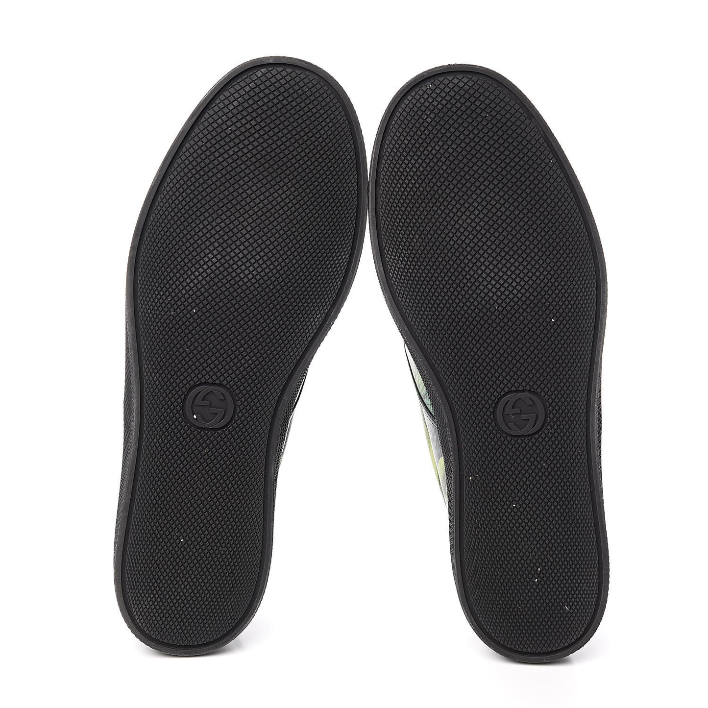 Calfskin Tropical Print Mens Dublin Slip On Sneakers 8 Black